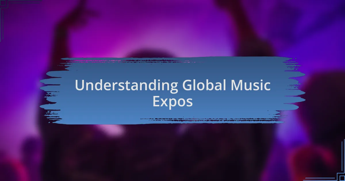 Understanding Global Music Expos